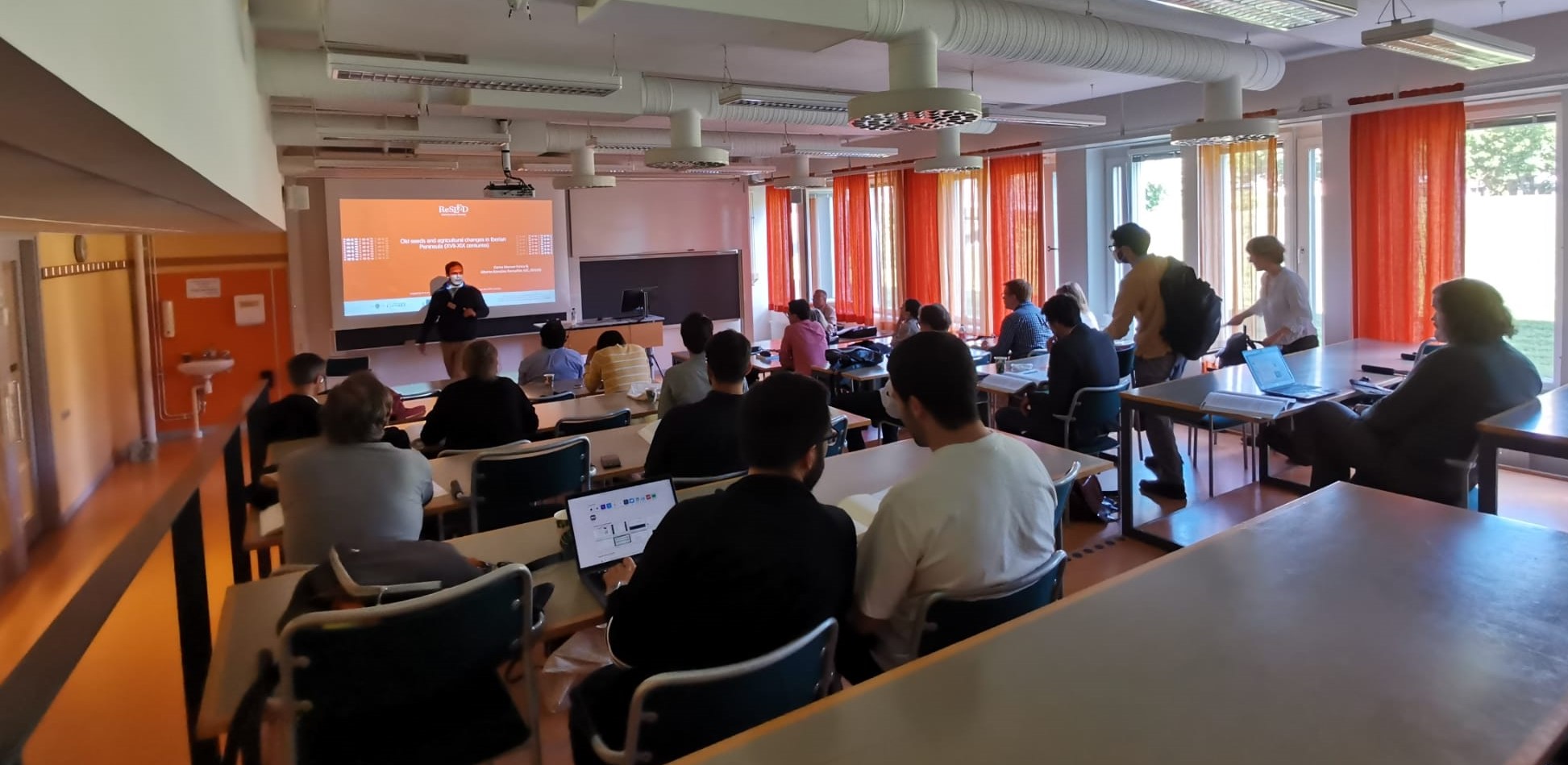 The room where the session “Seeds and agricultural changes in Europe (XV-XX centuries)”  organised by the ReSEED Team took place at the Rural History Conference in Uppsala, Sweden.   