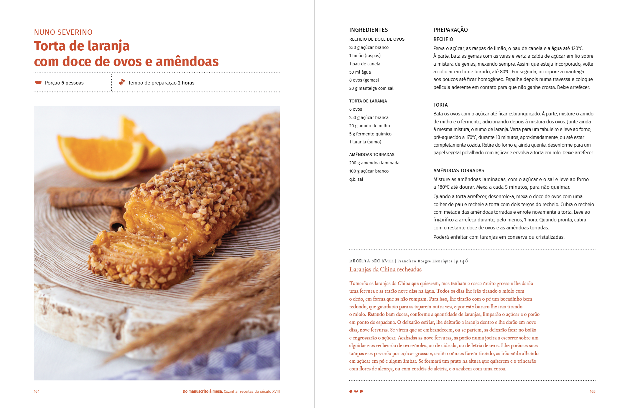 One page of the e-book with recipes.