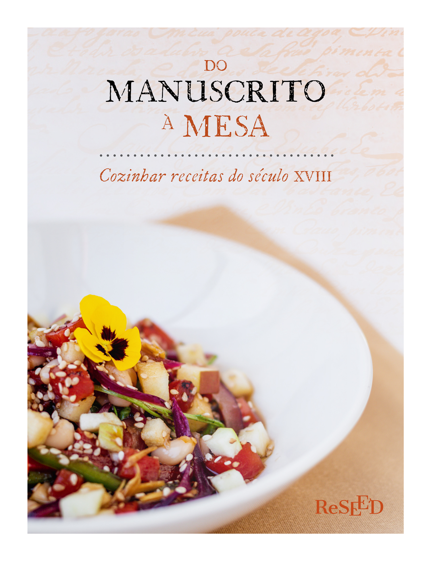 cover of the e-book "Do manuscrito à mesa - cozinhar receitas do século XVIII"